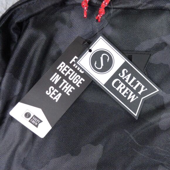 Salty Crew Brig Backpack Black Camo NWT Fishing School Book Beach Laptop Bag 20L - Picture 4 of 11